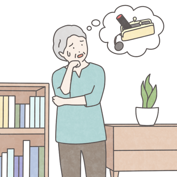 印鑑の場所が思い出せない女性